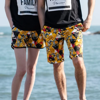 

Unisex Summer Board Shorts Mens Swimsuit Bathing Wear Surf Boxer Brie 2019 Brand coupon's cotton beach shorts Swim Trunk new