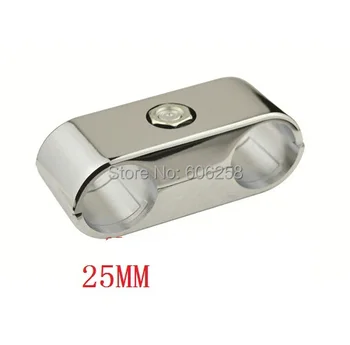 

Stainless Steel Metal two-pass Pipe Fittings / Double Hole 25MM 5PCS