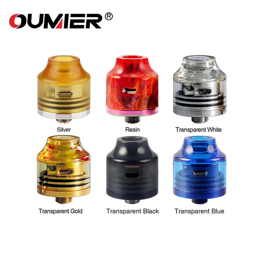 Оригинальный OUMIER WASP NANO RDA танк 22 мм Диаметр ввиду танк распылителя дно наполнения и сменными Squonkable нижний контактный