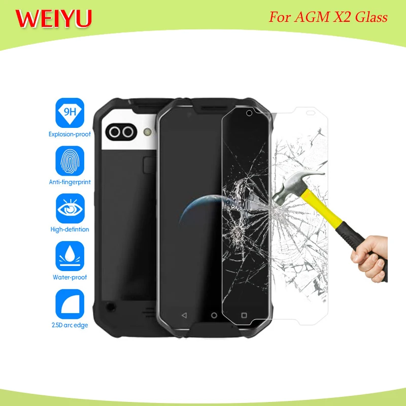 Premium Flim For AGM X2 Screen Protector 5.5inch 9H 2.5D Explosion-proof Phone Film Ultra-thin Clear Tempered Glass | Мобильные