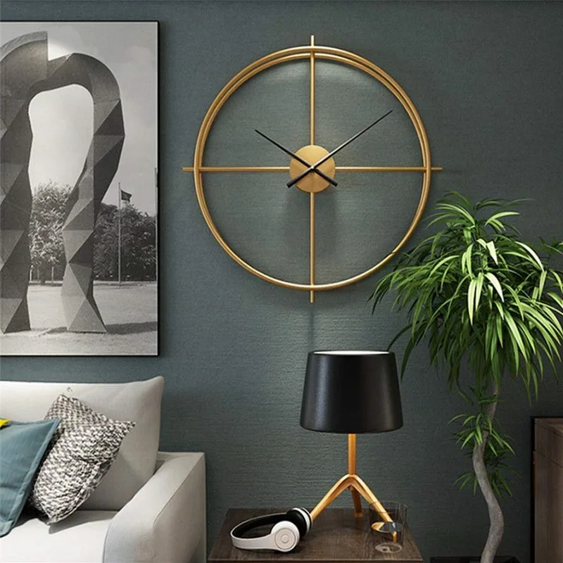 

94cm Nordic Creative 3D Clock Wall Clock Modern Design Living Room Study Silent Quartz Clock Big Round Clock on The Wall