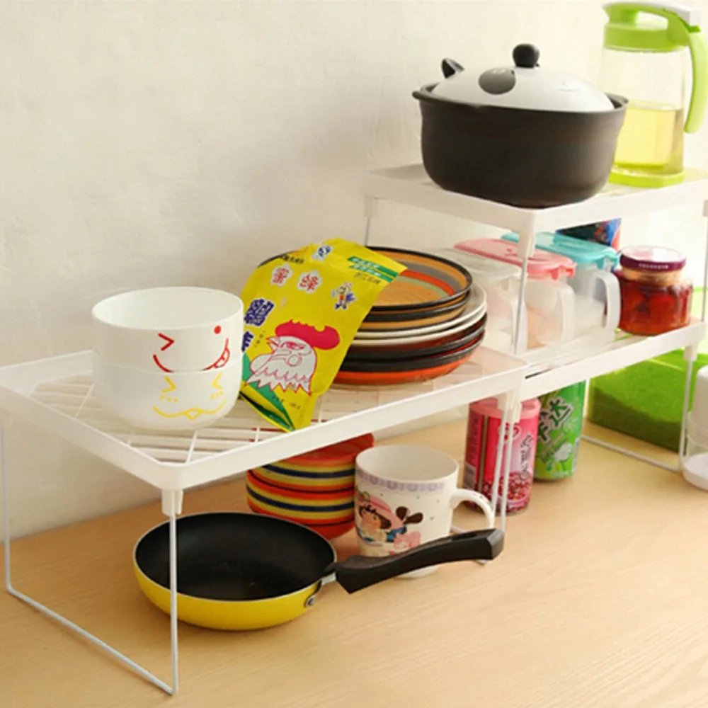 

Superposition Shelf Multilayer Snap Type Plastic Foldable Storage Racks Kitchen Shelving Holders Multiuse Organizer Organizadorr