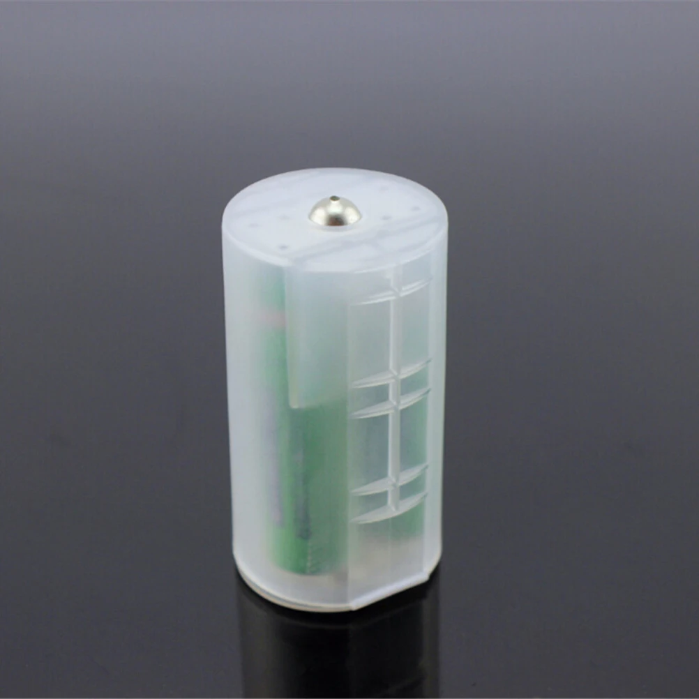 

1pcs White 2 AA To D Size Battery Holder Conversion Adapter Switcher Converter Case