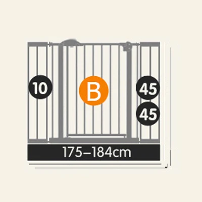 РФ! 85-194 см Пэт собака safte забор ворота безопасности для детей забор изоляции бар - Цвет: 175 -184 cm
