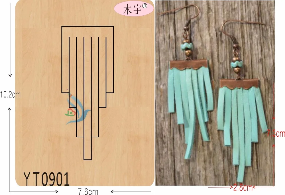 Tassel eardrop-YT0901 DIY new wooden mould cutting dies for scrapbooking Thickness/15.8mm/MY | Дом и сад