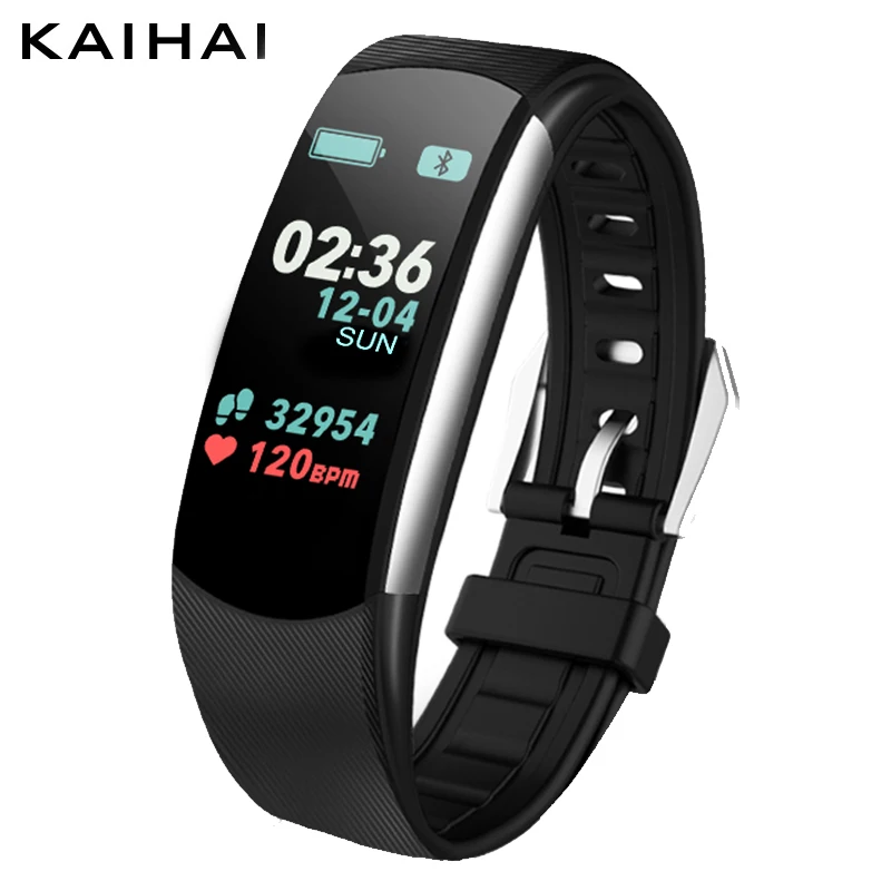 

KAIHAI IP68 waterproof Smart Bracelet watch Fitness Tracker Activity Band Alarm Clock Vibration Wristband for ios Android phone