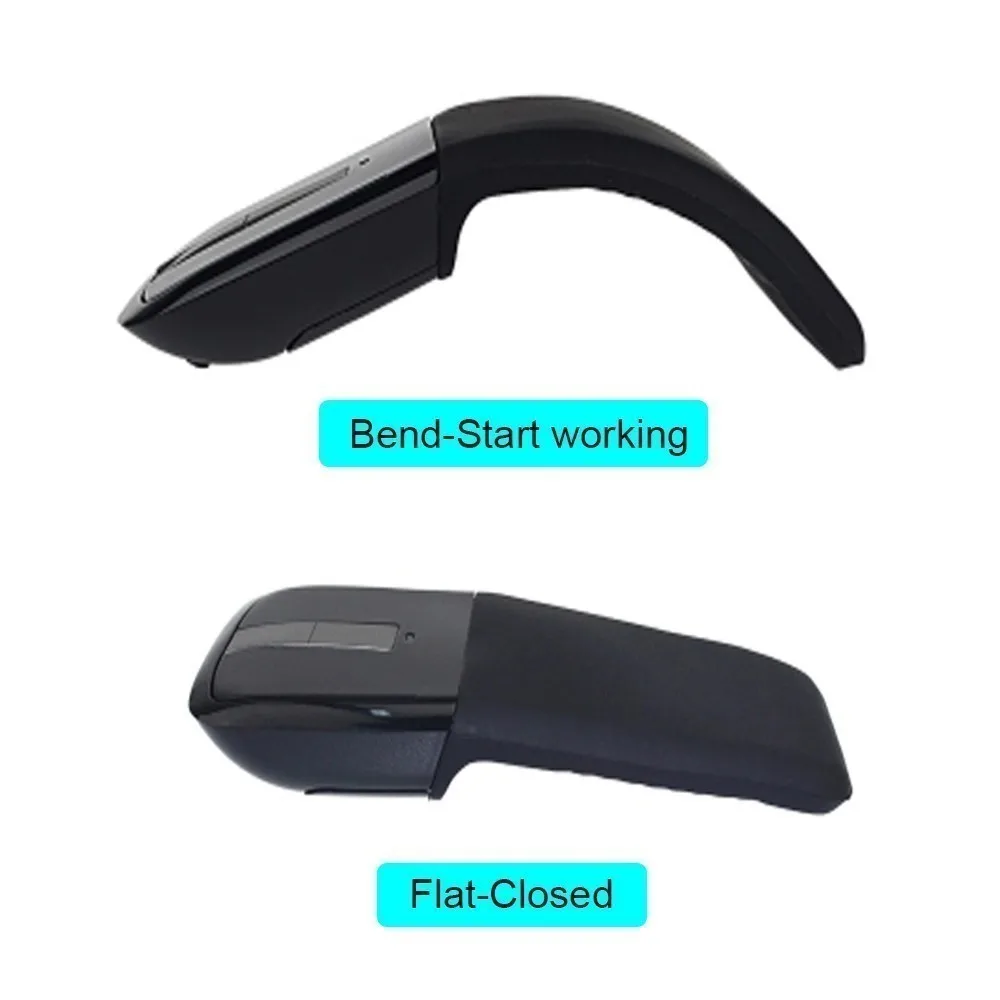 CHYI Bluetooth складная беспроводная компьютерная мышь эргономичная оптическая Mause Arc Touch 3D Складная ПК тонкая мышь для ноутбука microsoft