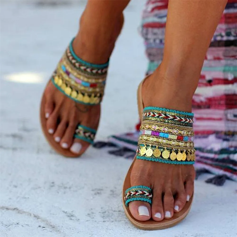 Zomer slippers dames summer Artisanal Sandals Flip-Flops Handmade Greek Style Boho Flip Flop comfortable women | Обувь
