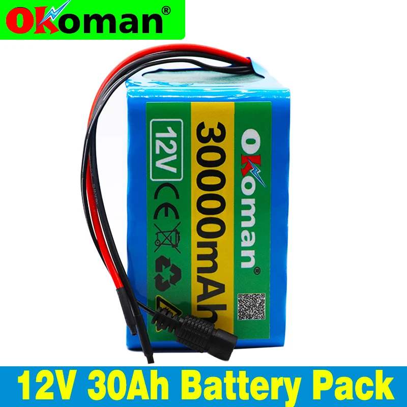 12V 30Ah 3S12P 11 1 V 12 6 30000mAh мощный литиевый аккумулятор для инвертора ксеноновая лампа