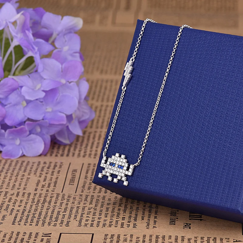 AAA качественное ожерелье с кулоном для женщин модное микро проложенное верхнее