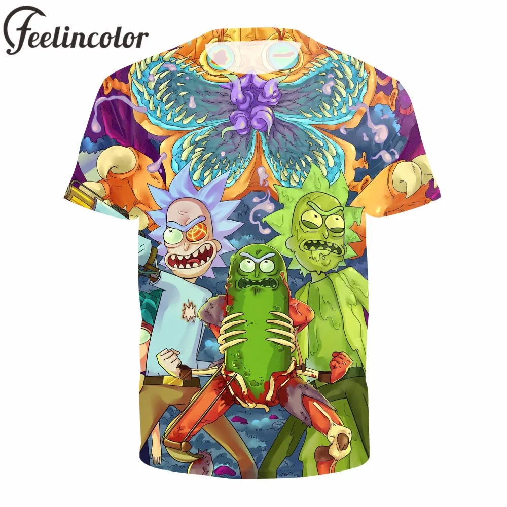 feelincolor rick and morty fortnite t shirt men crossfit fitness casual men women 3d funny t shirt men tops t shirt men harajuku - rick and morty fortnite