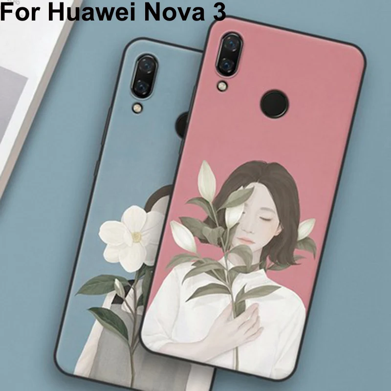 Для Huawei Nova 3 чехол милый мультяшный силиконовый мягкий для телефона Nova3 защитный