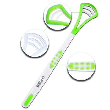 

Fresh Breath Tongue Scraper Tongue Cleaner Brush Dental Tongue Cleaning Scraper Brush Oral Hygiene 1 Piece 4 Color