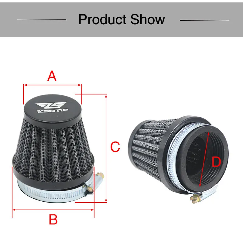 ZSDTRP 35 38 42 45 58 мм мотоцикл модифицированный карбюратор воздушный фильтр чашка для Kehin OKO KOSO PWK 2 T/4 T Carburador