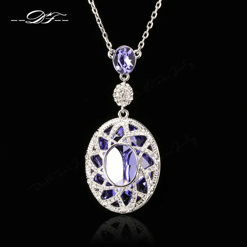 

New Exaggerated Princess Tear Large Crystal Necklaces&Pendants Crystal Vintage Jewelry For Women Accessiories DFN003