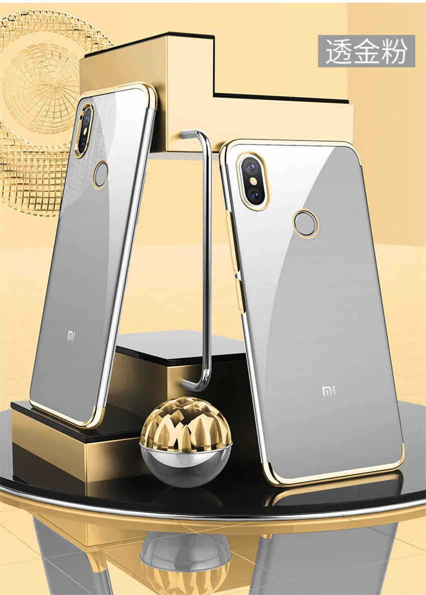 Ultra Thin Soft Transparent TPU Case For Xiaomi mi max 3 clear plating bumper cover for Xiaomi mi max 3 max Phone Case Capa (15)