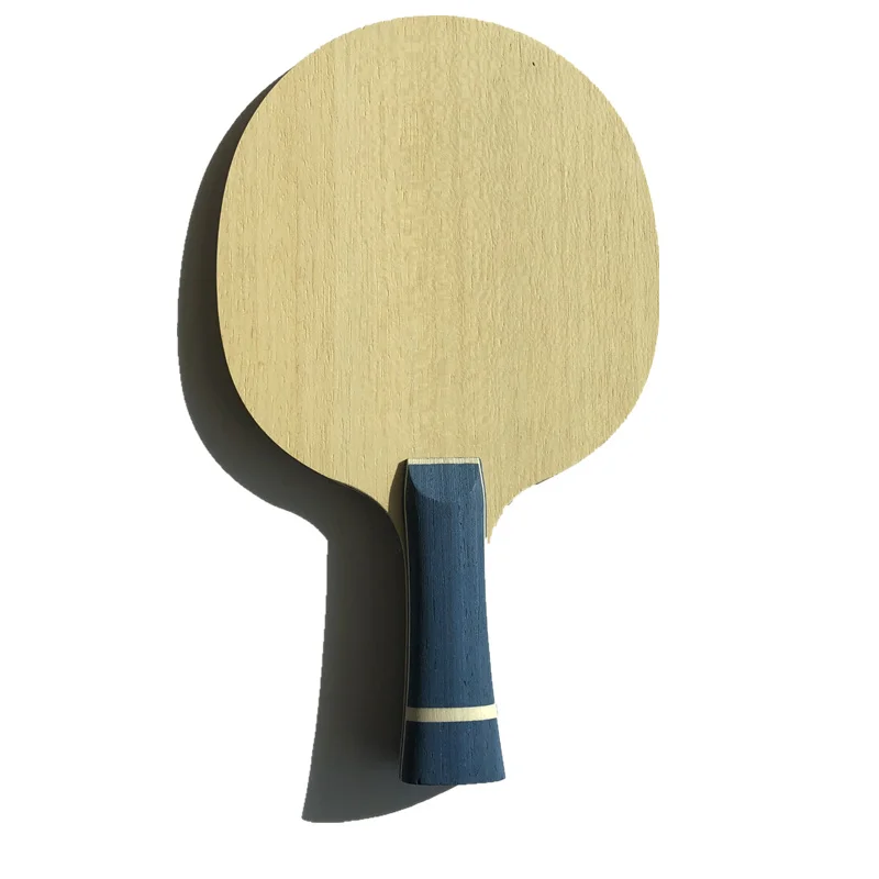 Горизонтальный захват длинная ручка настольный теннис ракетки только лезвие 5 слоев дерева с 2 слоя арилат углеродный пинг понг летучие