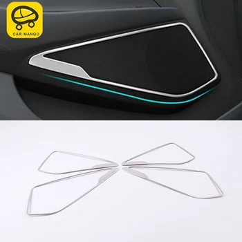 

CAR MANGO For Hyundai Tucson 2016 2017 Auto Car door loudspeaker frame trim cover sticker accessories Sticker