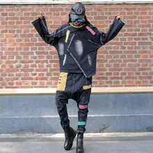 Осенние женские новые шаровары свободные ностальгические контрастные цвета куртка брюки Повседневный костюм из двух частей