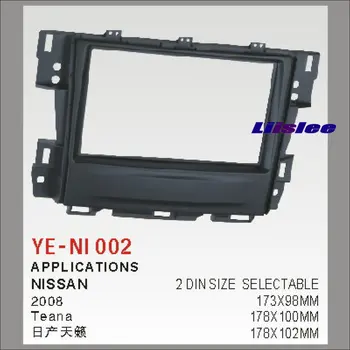 

For Nissan Teana 2008 Aftermarket Radio Dash Board Kit 2 DIN ABS Plastic Fascias Car Audio Panel Frame Fascia