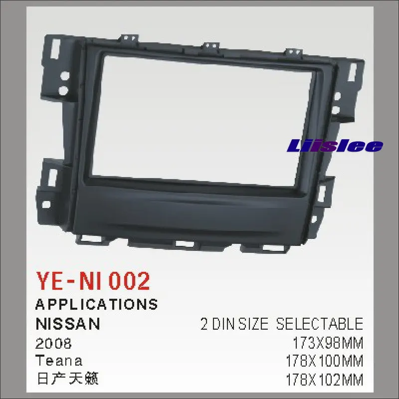 

Liislee For Nissan Teana 2008 Aftermarket Radio Dash Board Kit 2 DIN ABS Plastic Fascias Car Audio Panel Frame Fascia