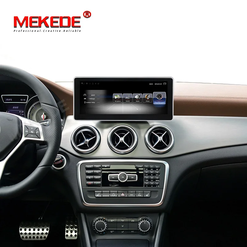 Cheap MEKEDE 3+32G Car Multimedia Player Android 7.1 Car DVD radio player For Benz CLA class C117 X117 W117 2013-2015 4G lte BT wifi 2