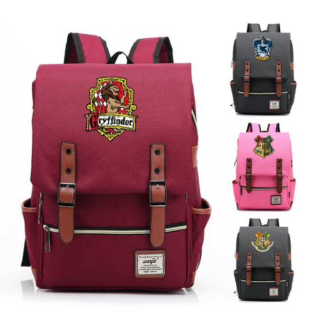 Fashion Harry Potter Hogwarts Backpack men women Children book Bag