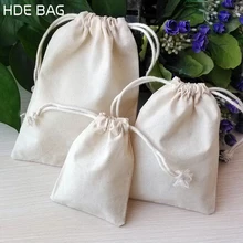 Сумка из натурального хлопка для упаковка ювелирных изделий/макияж/подарок/Свадебные/вечерние/хранения/обуви сумки ткань мешочки с завязками печать логотип на заказ