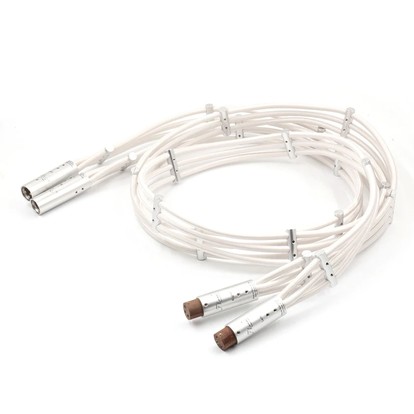 Hifi Audio Argento Il Flusso Cavo Audio Hi Fi Xlr Audio Interconnect Balance Cable
