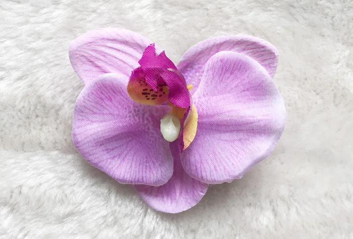 40 шт. Модные женские свадебные заколки для волос с цветами орхидеи аксессуары для волос для невесты женские аксессуары для волос - Цвет: purple