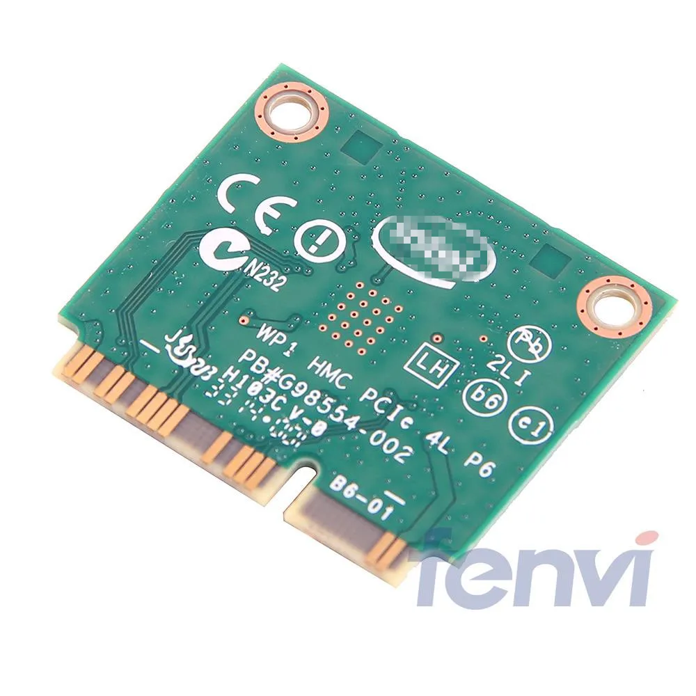 Для двухдиапазонной беспроводной сетевой Intel 3160 3160HMW 802.11ac Wi-Fi+ Bluetooth 4.0 Mini PCI-E карты 2.4G и 5 ГГц 802.11a / B / G / N / AC