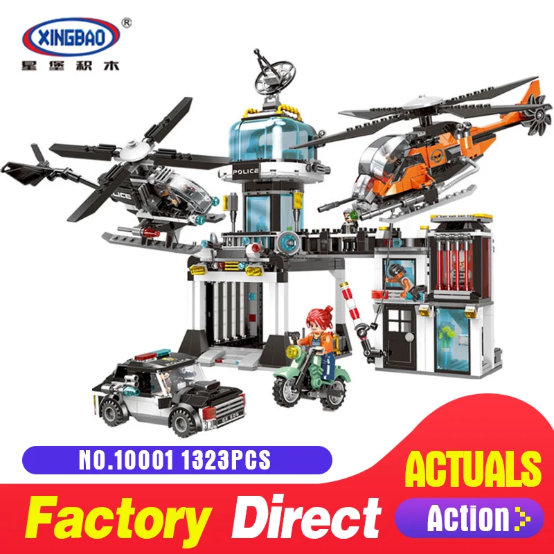 

XINGBAO 10001 City Police Series The Police Operational Command Station Blocks Bricks Building Educational Toys Model Gifts