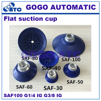 

Flat vacuum suction cup SAF100 NBR-60 G1/4-IG G3/8 IG thin sheet metal automotive industr Vacuum Pad Robot accessories