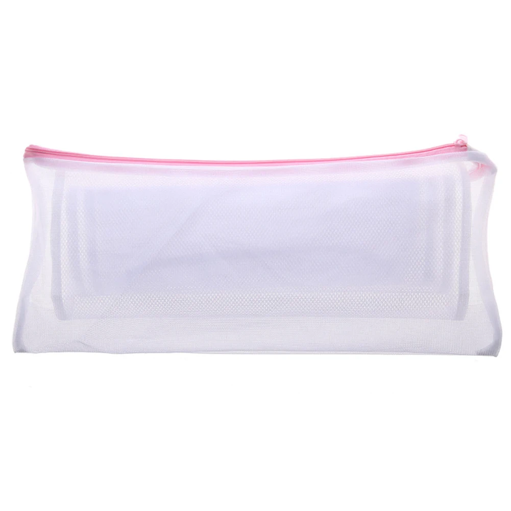 Hot Selling 1PCS Home Using Clothes Wash Bag Convenient Bra Underwear Clothes Wash Laundry Bags Protect Coarse Mesh Wash Bag - Цвет: Розовый