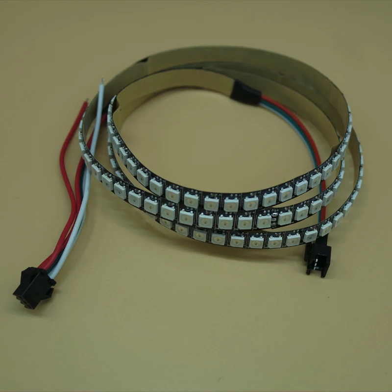 

1m/2m WS2812B 144 pixels/leds/m Smart led flexible strip Black/White PCB WS2812 IC WS2812B RGB tape ribbon lamp 5V string light