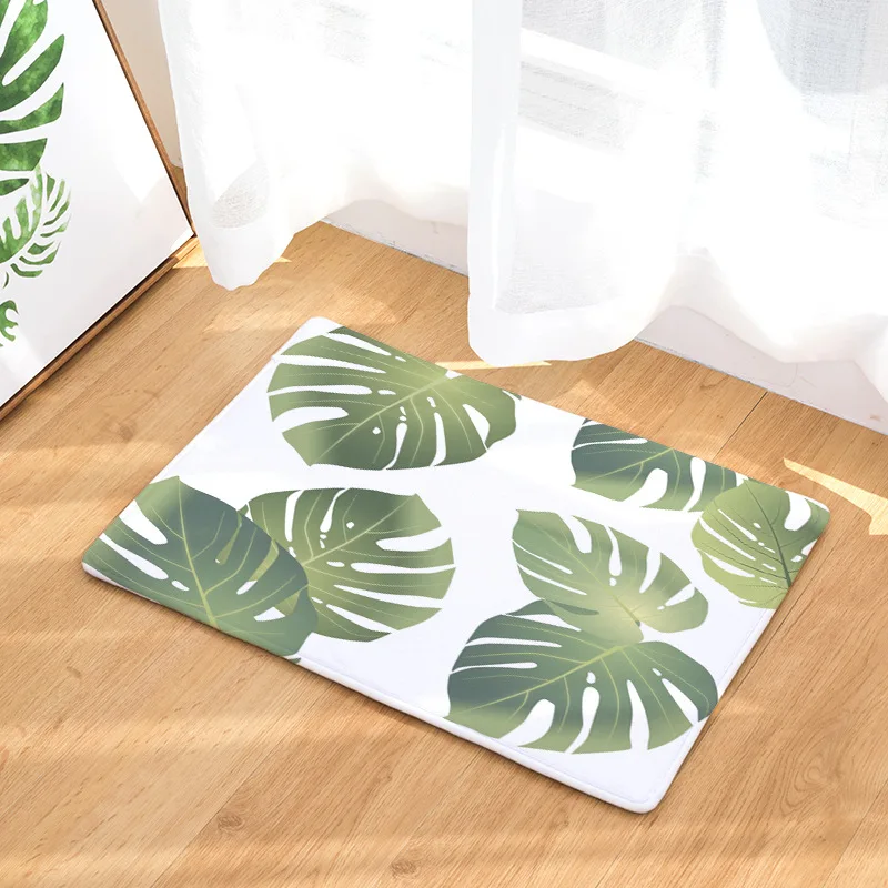 FUNBAKY 1 шт. тропический с листьями тропического леса нескользящий коврик для ванной комнаты ковер tapis de bain