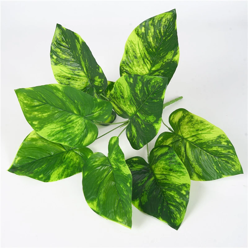 Display Artificial Plant 1pc Evergreen Leaf Realistic Simulation Fake Tree Leaves Greenery Decorative