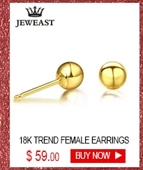 18k Pure Gold Drop Earring Trendy Exquisite Beautiful Elegant Classic Girl Miss Gift Wear 2020 New Women Party Good Fine Buauty