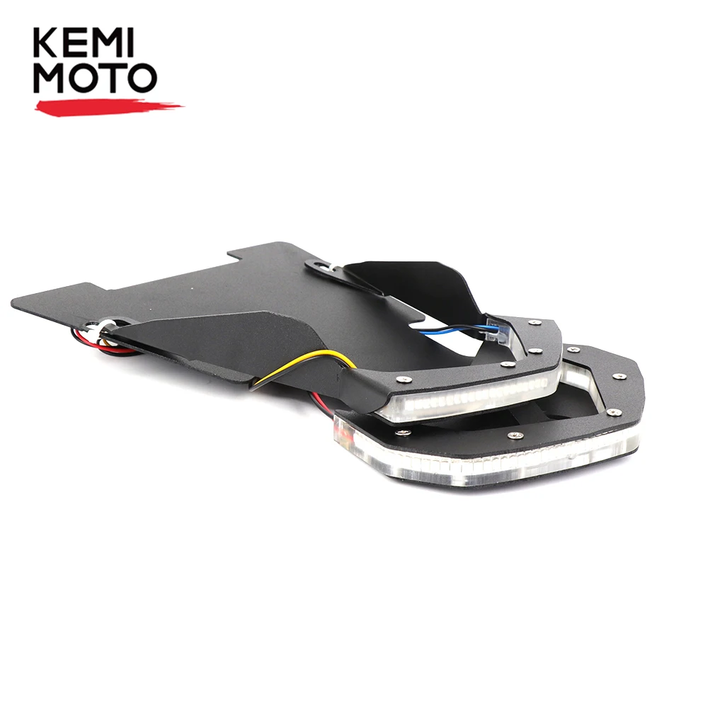 

KEMiMOTO Tail Light License Plate Holder with LED for BMW R NINE T Integrated Turn Signal Light Brack Light R ninet Rninet R9T