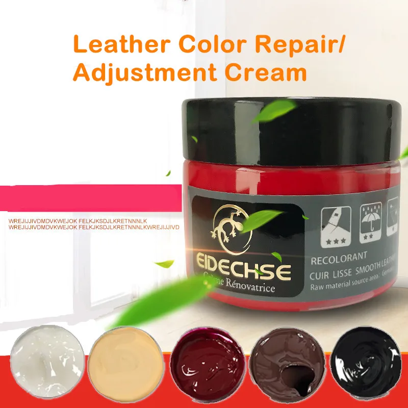 50ml Schwarz Leder Lack Leder Reparatur Paste Schuh Creme für Sofa Auto  Sitz Löcher Scratch Risse Restaurierung Leder Rand farbe