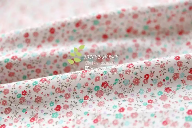 50 см x 150 см, хлопковая саржевая ткань с цветочным принтом, детская одежда «сделай сам», ткань для изготовления постельных принадлежностей, стеганое одеяло, украшение для дома, 180 г/м
