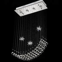 60 см(L)* 100 см(H) романтический современный креативный потолочный светильник из нержавеющей стали, потолочный светильник для столовой, потолочный светильник для спальни, потолочный светильник