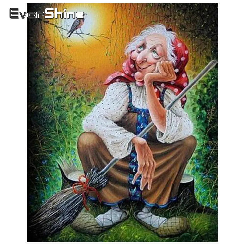 

Evershine 5D DIY Diamond Painting Full Drill Resin Cartoon Diamond Mosaic Rhinestones Diamond Embroidery Halloween Manual Hobby