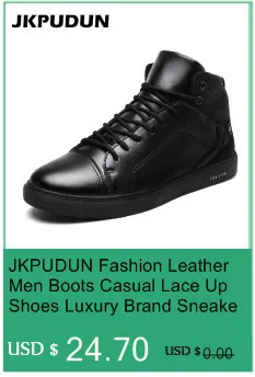 JKPUDUN/модные ботинки унисекс из натуральной кожи; повседневная обувь; Роскошные Брендовые ботильоны ручной работы; рабочие защитные ботинки для влюбленных;