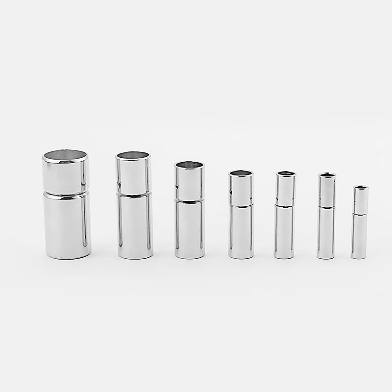 

10pcs Antique Silver Bayonet Clasp fit 2mm/2.5mm/3mm/4mm/5mm/6mm/8mm Round Leather Cord Bracelet&Bangle Jewelry Making