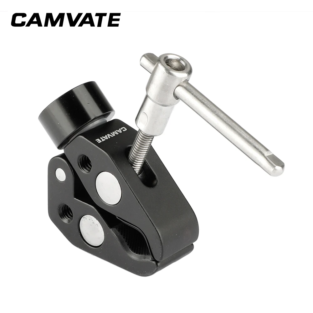CAMVATE многоцелевой Супер Краб зажим с 1/4 &quotПапа до 5/8&quot Женский Thumbscrew адаптер