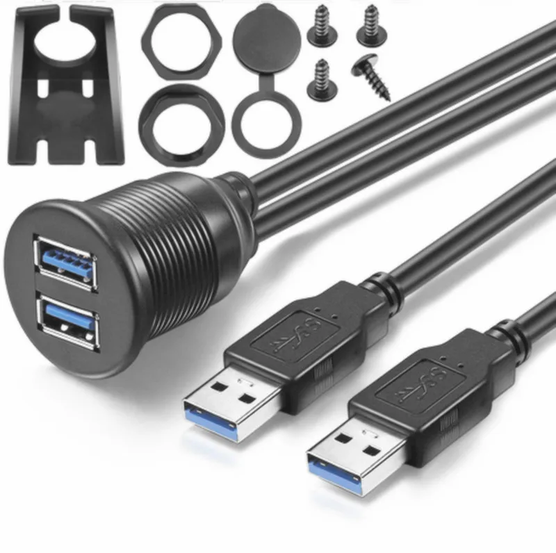 Кабель-удлинитель автомобильный с двумя USB-портами 3 0 2 м | Компьютеры и офис