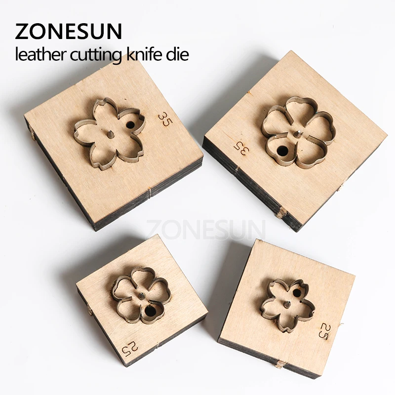 ZONESUN цветок кожа высечка пресс бумага искусство Украшение инструмент для высечки