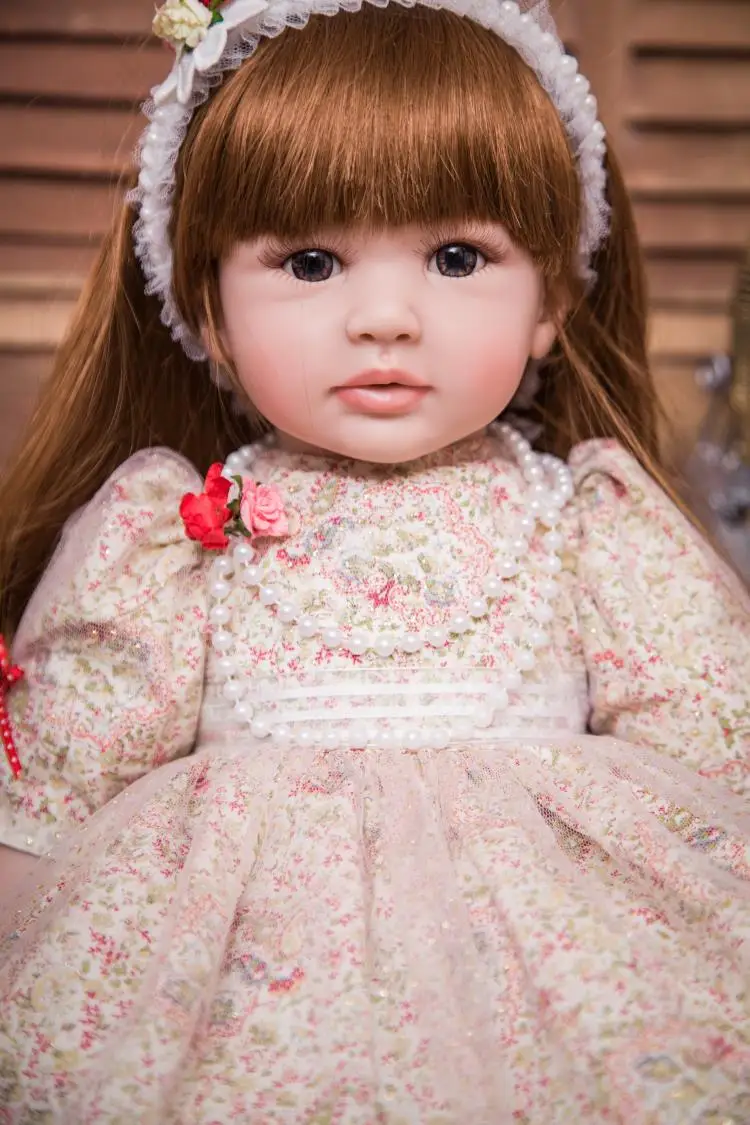 Высококачественные силиконовые виниловые куклы Reborn Baby 60 см Bebes reborn menina bonecas с