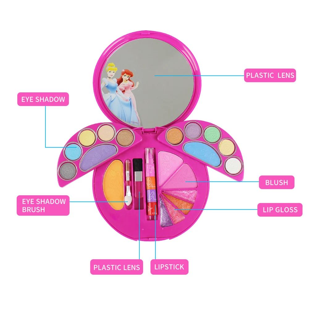 Новинка, Детские ролевые игры, игрушки, Дисней, Белоснежка, макияж, набор, набор для макияжа, игрушка, безопасная, не токсичная, для девочек, Туалетная косметика, подарочная коробка